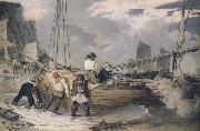 John Augustus Atkinson, Fishermen hauling out ready to put to sea (mk47)
